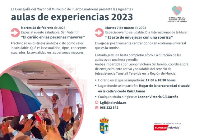 Puerto Lumbreras acogerá cinco aulas de experiencia para continuar con el programa de envejecimiento activo - 3, Foto 3