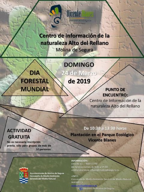 La Concejalía de Medio Ambiente de Molina de Segura celebra el Día Forestal Mundial con una plantación en el Parque Ecológico Vicente Blanes el domingo 24 de marzo - 1, Foto 1