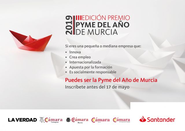 Banco Santander y las Cámaras de Comercio de Cartagena, Murcia y Lorca convocan el Premio Pyme del Año 2019 de Murcia - 1, Foto 1