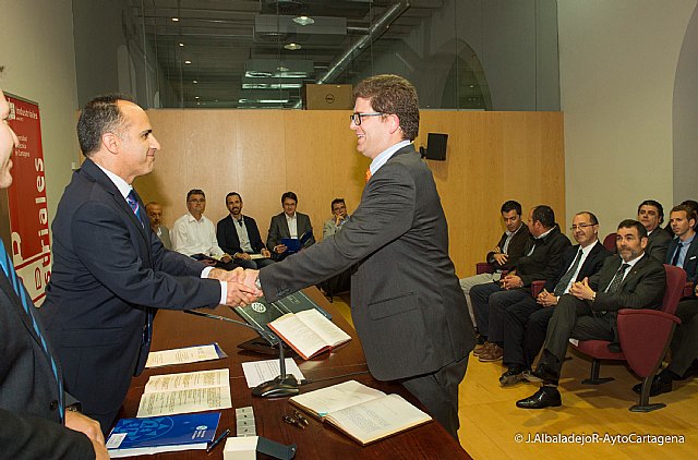 Imagen de archivo de Patricio Franco en su toma de posesión como Director de la Escuela de Industriales de Cartagena, Foto 1