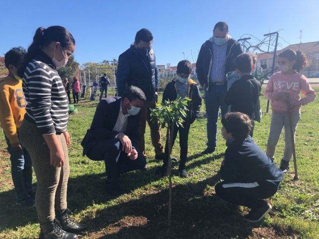 Antonio Luengo participa en la plantación de árboles del CEIP Severo Ochoa de San Javier con motivo del Día Internacional de los Bosques - 1, Foto 1