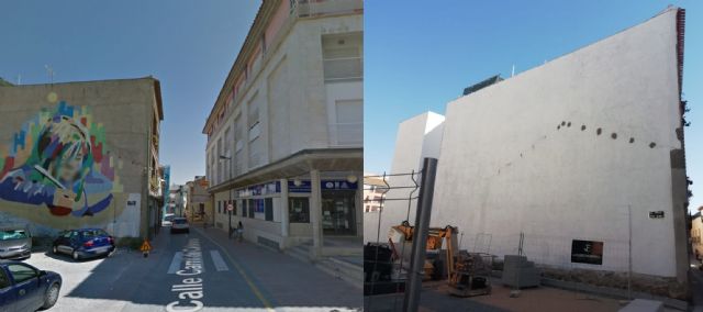 IU Lorca denuncia la destrucción de una pintura mural en la calle Paso Blanco - 1, Foto 1