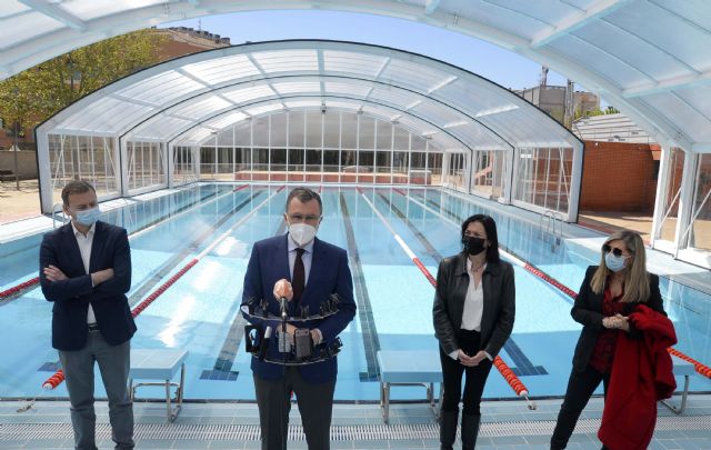 Concluye la instalación de la nueva cubierta de la piscina de Espinardo - 2, Foto 2