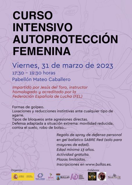 Curso Intensivo de Autoprotección Femenina en Bullas - 1, Foto 1
