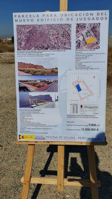 El secretario de Estado de Justicia y el alcalde de Molina de Segura visitan los terrenos del nuevo edificio de juzgados del municipio - 1, Foto 1