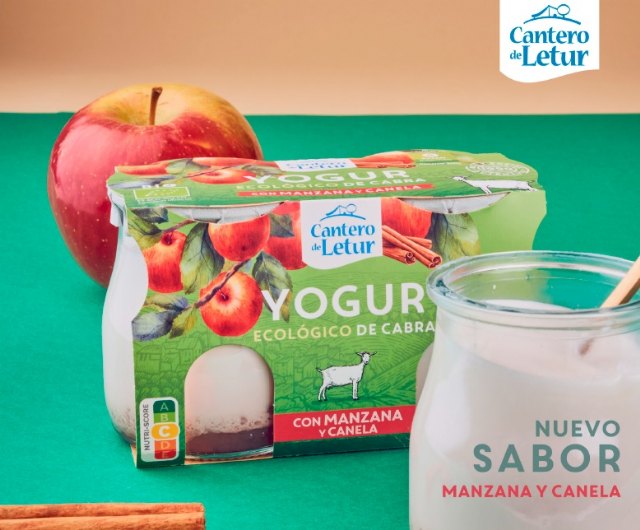 Cantero de Letur lanza un nuevo sabor de manzana y canela en sus yogures ecológicos de cabra - 1, Foto 1