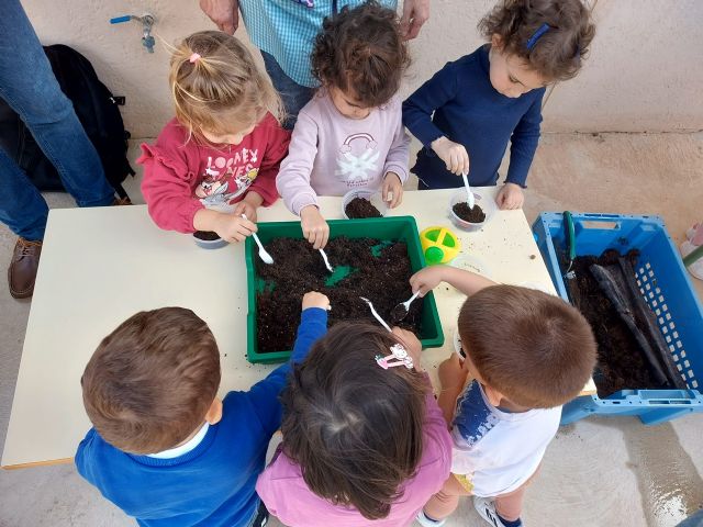 Niños y niñas de la Escuela Infantil Colorines de Torre Pacheco aprenden el ciclo vital de las plantas con el Huerto Escolar - 3, Foto 3