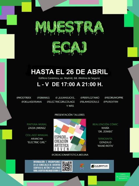 La Concejalía de Juventud de Molina de Segura pone en marcha nuevas actividades en el Espacio de Creación Artística Joven durante los meses de abril a junio de 2019 - 2, Foto 2