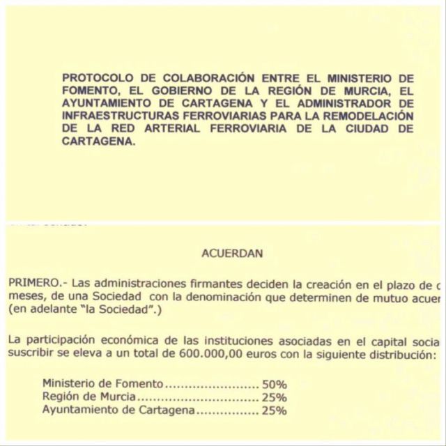 MC: PP, PSOE y Ciudadanos quieren un AVE a Cartagena sin soterrar - 2, Foto 2