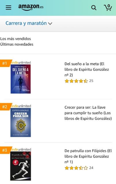 El policía y escritor cartagenero, Espíritu González, copa con tres de sus obras, las tres primeras posiciones de ventas de libros en Amazon - 1, Foto 1