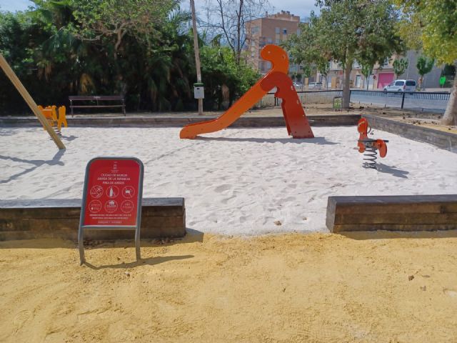 Los vecinos de Patiño disponen de un arenero en el jardín de la calle Félix Rodríguez de la Fuente - 3, Foto 3