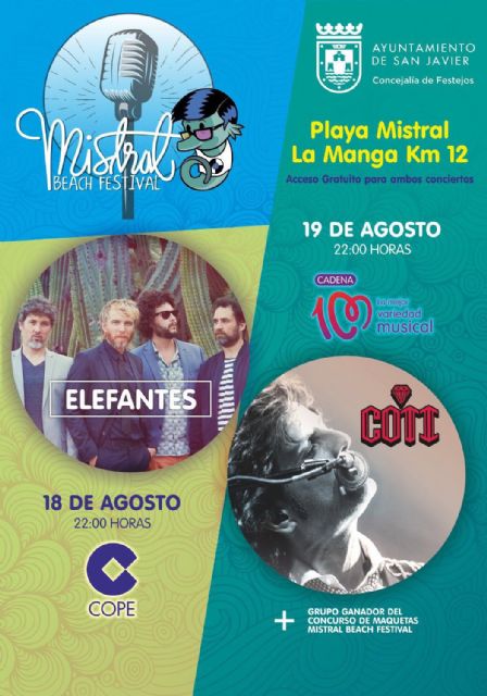 Coti tocará en La Manga del Mar Menor durante el Mistral Beach Festival que ya busca sintonía - 2, Foto 2