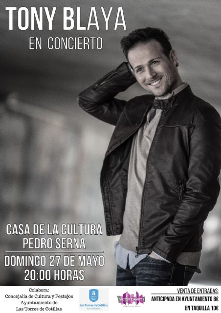 El cantante Toni Blaya presentará su último disco en Las Torres de Cotillas - 1, Foto 1