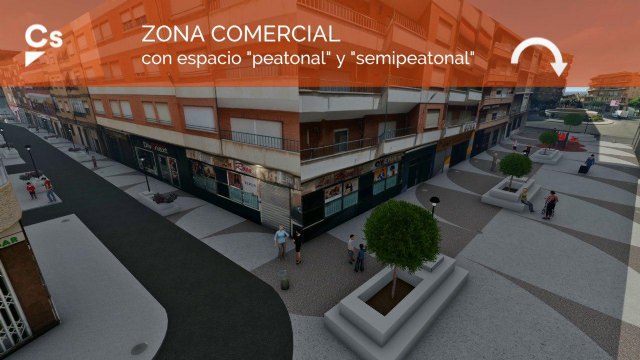 Ciudadanos realizará la primera semipeatonalización de una zona comercial en Cehegín - 1, Foto 1