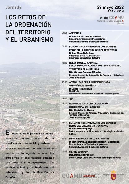 La Región de Murcia acoge el próximo viernes una jornada sobre el modelo de planificación territorial y urbana - 1, Foto 1