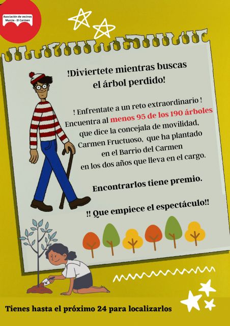 En busca del árbol perdido, así es el juego con el que se reta a los vecinos a encontrar los árboles que Carmen Fructuoso asegura haber plantado en El Carmen - 1, Foto 1