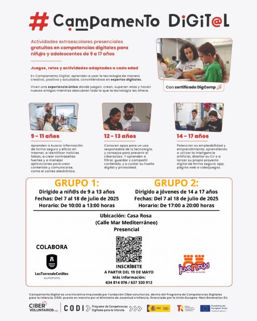 Menores de 9 a 17 años se formarán en competencias digitales este verano con el programa Campamento Digital - 1, Foto 1