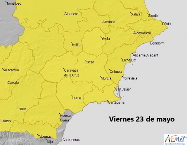Lluvias generalizadas en la Región de Murcia, Foto 1