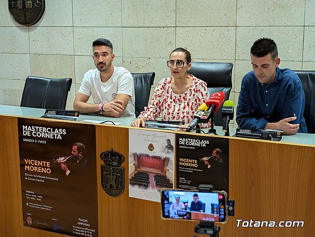 Totana acogerá una Masterclass exclusiva de corneta impartida por el renombrado Vicente Moreno, Foto 2