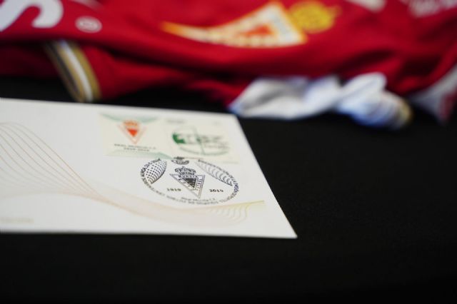 Correos presenta el sello dedicado al centenario del Real Murcia C.F - 4, Foto 4