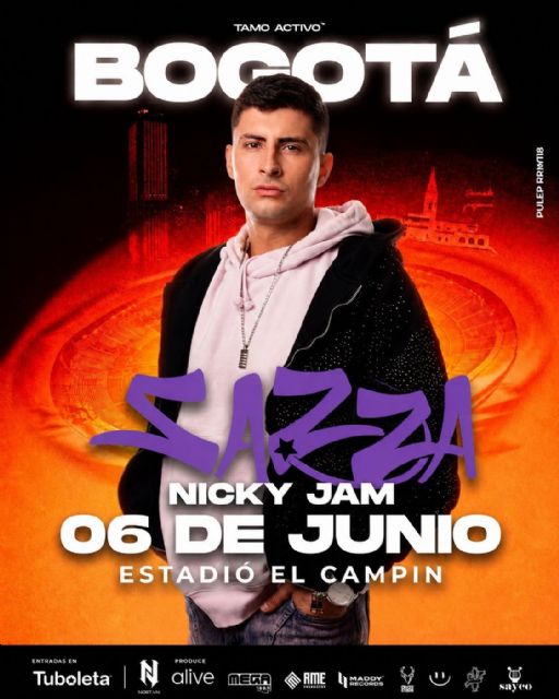 Sazza prepara una presentación especial junto a Nicky Jam en Estadio El Campín Bogotá - 2, Foto 2