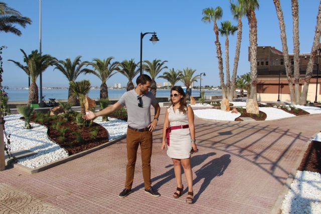 El Ayuntamiento renueva la zona ajardinada del paseo marítimo de La Puntica - 1, Foto 1