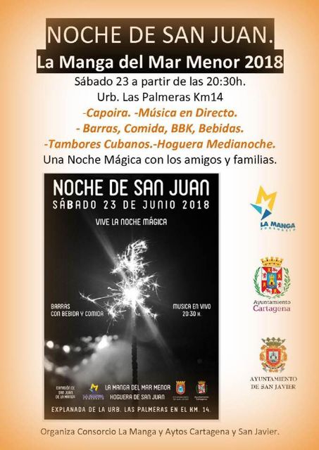 La Noche de San Juan se celebrará en las playas de Santiago de la Ribera y La Manga - 1, Foto 1