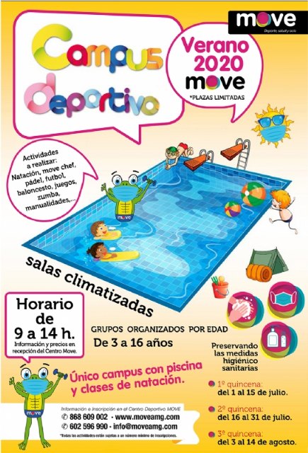 El Centro MOVE organiza el Campus Deportivo de Verano del 1 de julio al 14 de agosto, Foto 2