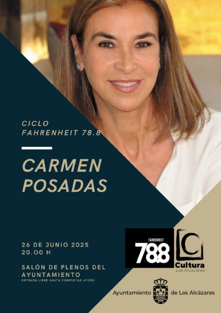 Carmen Posadas clausura el ciclo Fahrenheit 78.8 en Los Alcázares - 1, Foto 1