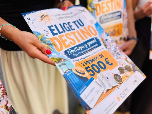 El Ayuntamiento de Lorca presenta la nueva campaña de la Unión Comarcal de Comerciantes Elige tu destino con 1.500 euros en bonos de viaje - 3, Foto 3