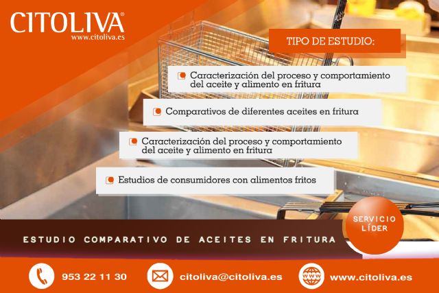 Citoliva consolida su servicio pionero para analizar el comportamiento de aceites en fritura - 1, Foto 1