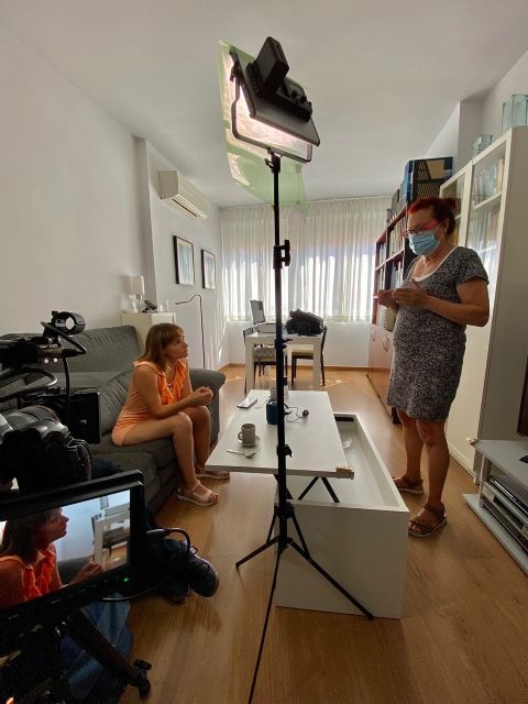Mercedes Imbernón rueda en Murcia el cortometraje El andén de Rubén - 4, Foto 4