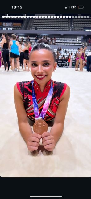 La aguile&ntilde;a Ainhoa Soler se proclama en gimnasia rítmica campeona de Espa&ntilde;a por equipos y logra el bronce en pelota - 2, Foto 2
