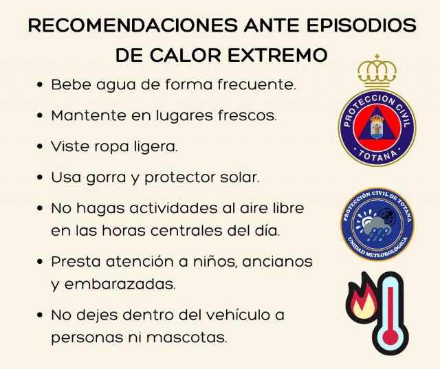 Totana afrontará este jueves una jornada de calor extremo con aviso rojo por temperaturas que pueden superar los 44ºC - 4, Foto 4