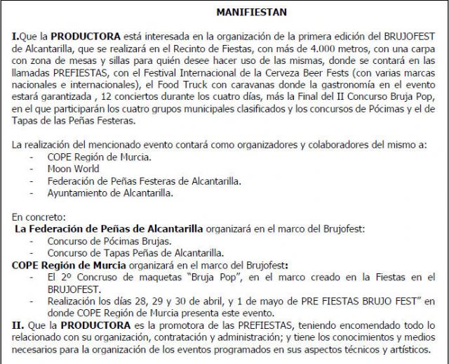 Comunicado del Equipo de Gobierno ante la información aparecida hoy, en relación al evento del Brujofest realizado a finales de marzo - 1, Foto 1