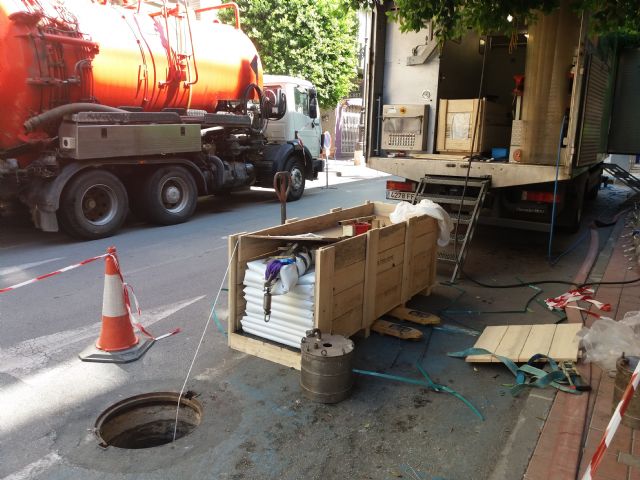 Las obras de renovación del colector general de la Calle Estación se realizan mediante un innovador sistema que evita hacer zanjas - 2, Foto 2
