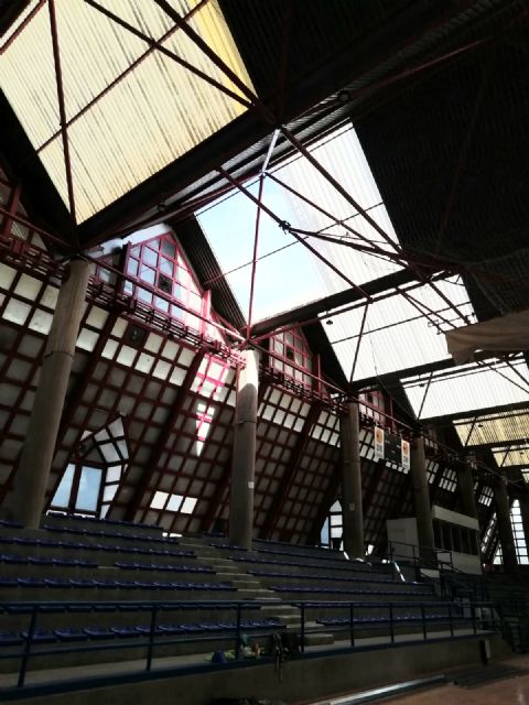 El Ayuntamiento realiza obras de mejora en la cubierta del pabellón Fausto Vicent e instala iluminación de bajo consumo - 1, Foto 1