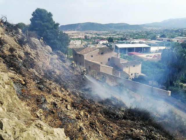 Dan por extinguido el conato de incendio forestal declarado esta tarde en Mula - 2, Foto 2