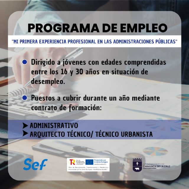 El Ayuntamiento de Caravaca pone en marcha el programa 'Mi primera experiencia', que dará empleo a jóvenes que han finalizado sus estudios - 1, Foto 1