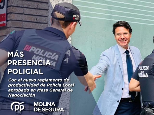 El alcalde destaca que el nuevo reglamento de Policía Local “logrará una mayor presencia policial en las calles de Molina de Segura” - 1, Foto 1