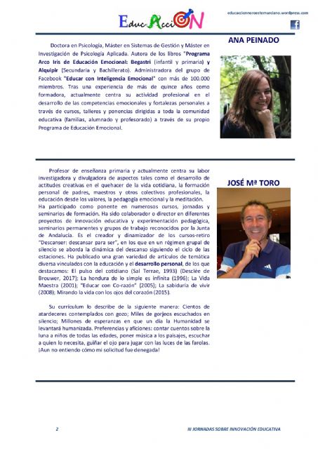 Las III Jornadas de Innovación Educativa se celebrarán con el aforo completo el próximo mes de octubre - 3, Foto 3