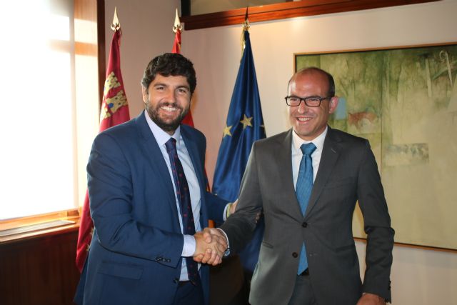 El presidente Fernando López Miras se reúne con el alcalde de Aledo, Juan José Andreo - 1, Foto 1