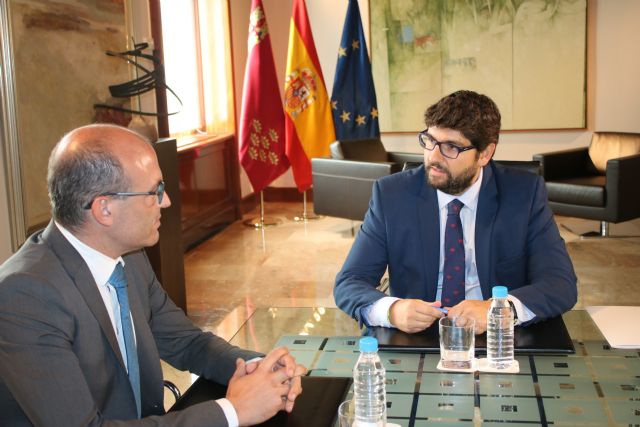 El presidente Fernando López Miras se reúne con el alcalde de Aledo, Juan José Andreo - 2, Foto 2