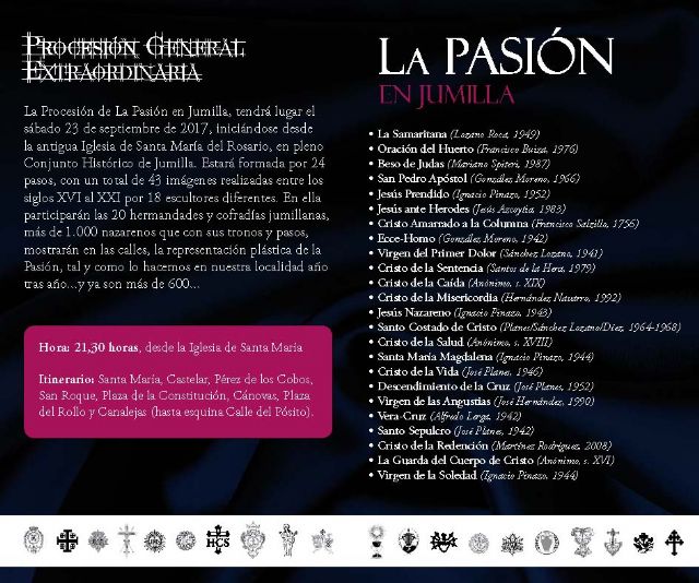 'La Pasión en Jumilla' reunirá por primera vez en una misma procesión a todas las cofradías de la localidad - 1, Foto 1