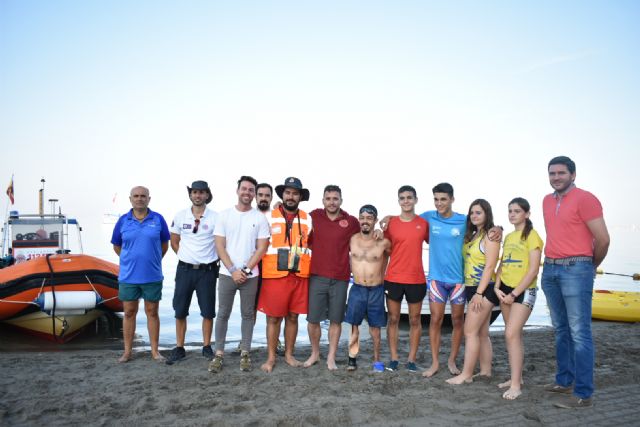 Apoyo a Kevin Mancojo en su reto de cruzar el Mar Menor a nado - 1, Foto 1