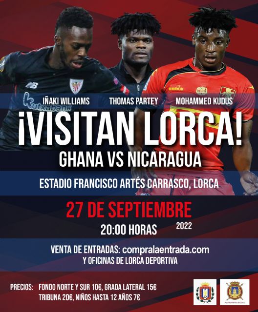 El Estadio de Fútbol Francisco Artés Carrasco acoge el partido amistoso entre las selecciones de Ghana y Nicaragua el próximo 27 de septiembre - 2, Foto 2