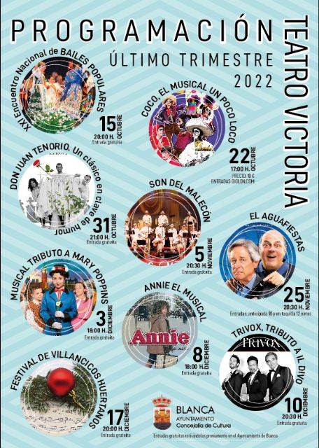 Blanca estrena la programación cultural del último trimestre del año protagonizada por figuras nacionales de la literatura y el teatro - 2, Foto 2