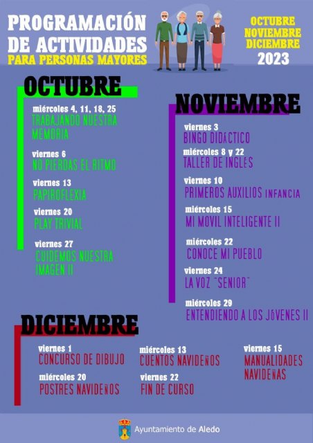 Programación actividades para personas mayores en Aledo - 1, Foto 1