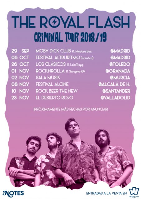 The Royal Flash llegan a Murcia el 02 de noviembre para presentar su nuevo disco, Foto 1