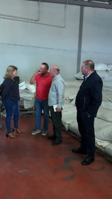 Álvarez Castellanos, Coordinador Regional de IU en la Región de Murcia, visita en Totana una empresa productora de pimiento para pimentón, Foto 7